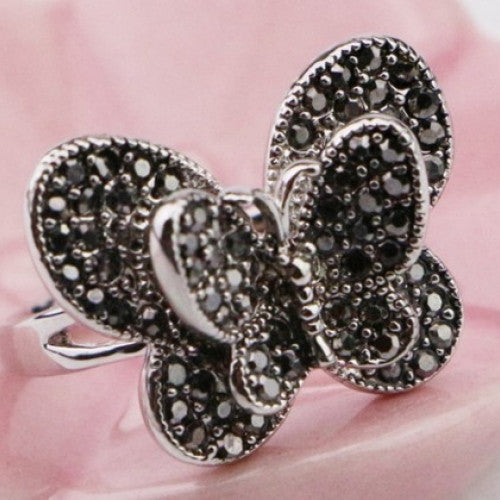 Double Layers Nice Butterfly Ring