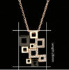 Hollowed Frame Design Pendant Necklace