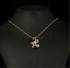 Hollowed Frame Design Pendant Necklace