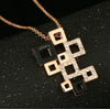 Hollowed Frame Design Pendant Necklace