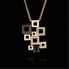 Hollowed Frame Design Pendant Necklace